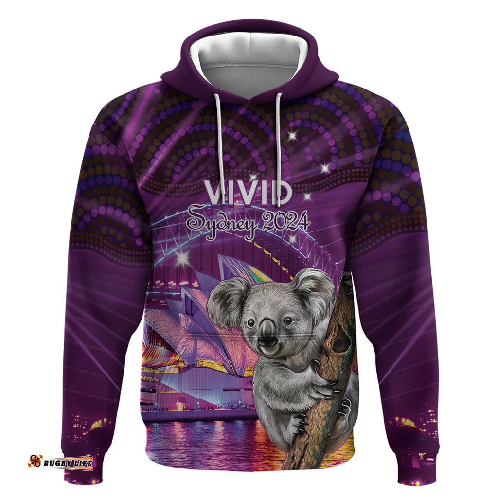 vivid sydney australia hoodie humanity aussie koala fanciful light