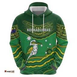 custom australia kookaburras hoodie indigenous art