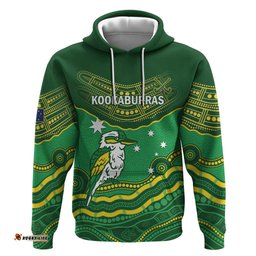 custom australia kookaburras hoodie indigenous art