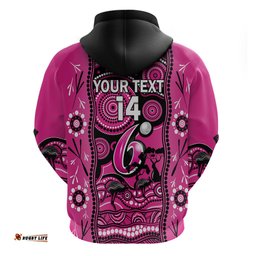 custom sydney sixers cricket hoodie happy australia day aboriginal art