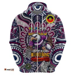 custom naidoc week 2024 eagles hoodie mascot rugby dt02