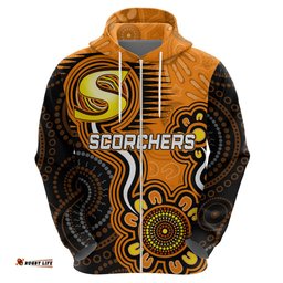 custom scorchers cricket indigenous hoodie champions fire up