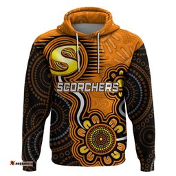 custom scorchers cricket indigenous hoodie champions fire up