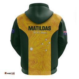 australia soccer hoodie foord matildas gold marble