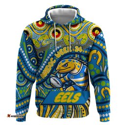 custom australia naidoc week 2024 hoodie parramatta eels mascot keep the fire burning dt02