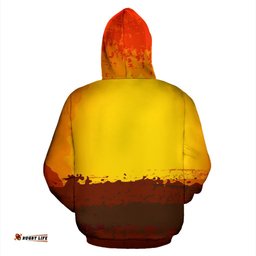 Hoodie Kangaroo Hoodie Flag Uluru Unisex