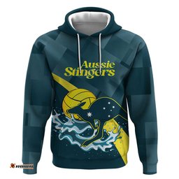 custom australia water polo 2024 hoodie aussie stingers kangaroo sporty version