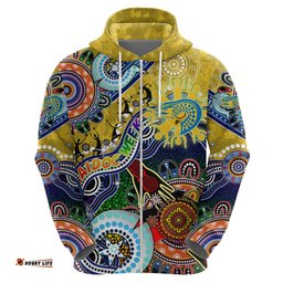 personalised eels naidoc week 2024 hoodie australia aboriginal dot painting dt02