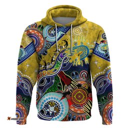 personalised eels naidoc week 2024 hoodie australia aboriginal dot painting dt02