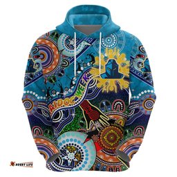 personalised titans naidoc week 2024 hoodie australia aboriginal dot painting dt02