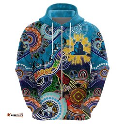 personalised titans naidoc week 2024 hoodie australia aboriginal dot painting dt02