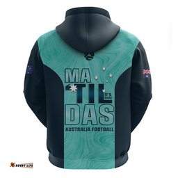 australia soccer hoodie raso matildas turquoise version