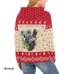 Australia Christmas Hoodie Koala Hoodie Climbing Tree Symbol Unisex