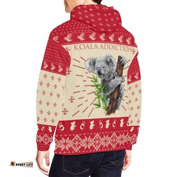 Australia Christmas Hoodie Koala Hoodie Climbing Tree Symbol Unisex