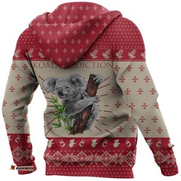 Australia Christmas Hoodie Koala Hoodie Climbing Tree Symbol Unisex