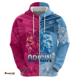 custom new south wales and queensland hoodie rugby mascot with sporty style
