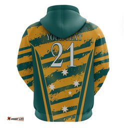 custom australia rugby hoodie wallabies mascots indigenous aboriginal version