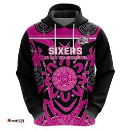 custom sydney sixers hoodie we are the champions aboriginal art