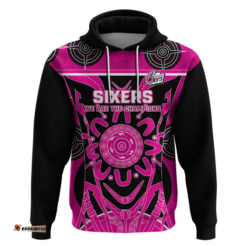 custom sydney sixers hoodie we are the champions aboriginal art