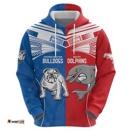 nrl bulldogs and dolphins hoodie sporty style
