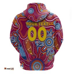 personalised crows naidoc week 2024 hoodie aussie aboriginal art dt02