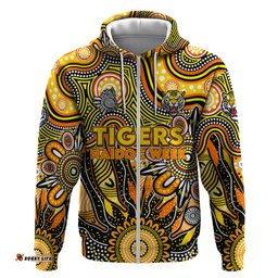 personalised tiger naidoc week 2024 hoodie aussie aboriginal art dt02
