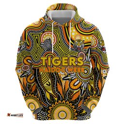 personalised tiger naidoc week 2024 hoodie aussie aboriginal art dt02