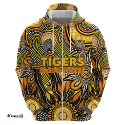 personalised tiger naidoc week 2024 hoodie aussie aboriginal art dt02