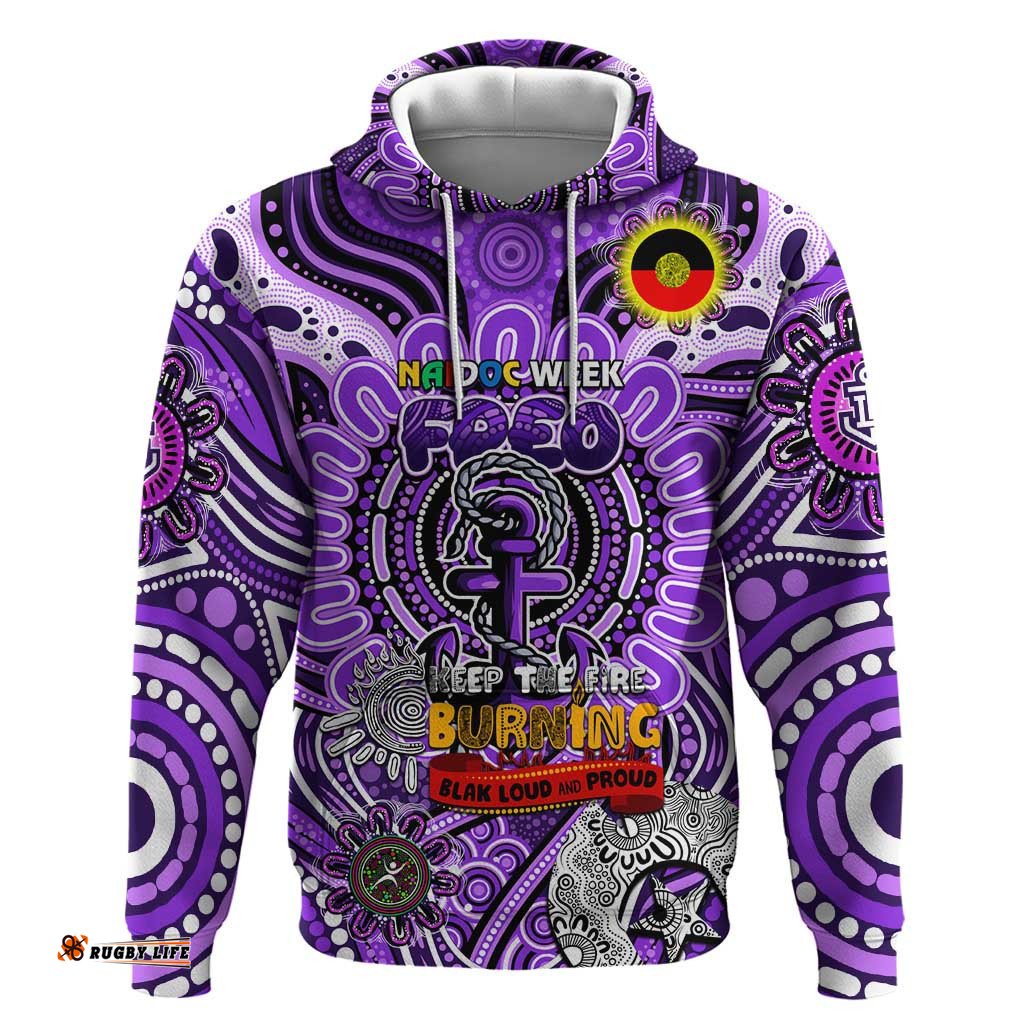 custom fremantle dockers freo naidoc week 2024 hoodie mascot football dt02