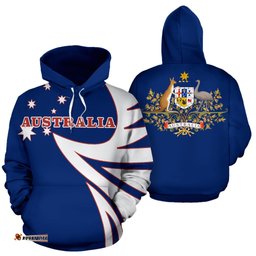 Hoodie Australian Coat Of Arms Hoodie Warrior Unisex
