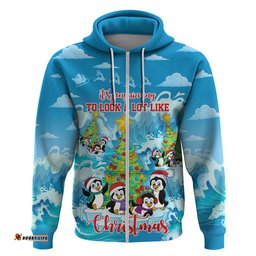 its penguin ing to look a lot like christmas hoodie