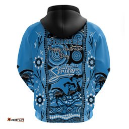 adelaide strikers cricket hoodie happy australia day aboriginal art