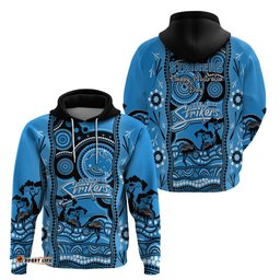 adelaide strikers cricket hoodie happy australia day aboriginal art