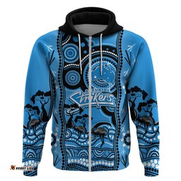 adelaide strikers cricket hoodie happy australia day aboriginal art