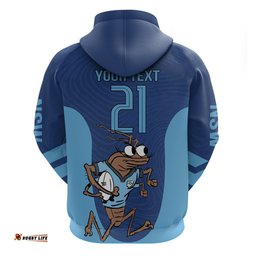 custom new south wales rugby hoodie blues cockroach origin sporty