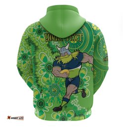 personalised raiders naidoc week 2024 hoodie aboriginal fire burning sparks