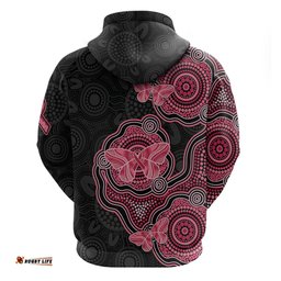 australia indigenous mothers day hoodie aboriginal breast cancer ribbon