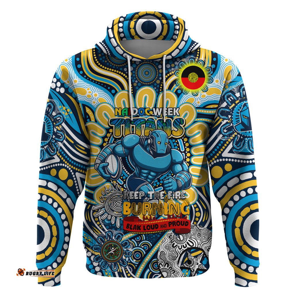 custom naidoc week 2024 titans hoodie mascot rugby dt02