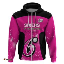 personalised bbl sydney sixers hoodie 4th champions 2024 new history