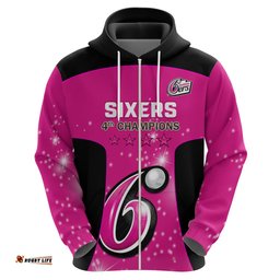personalised bbl sydney sixers hoodie 4th champions 2024 new history