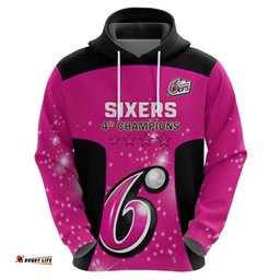 personalised bbl sydney sixers hoodie 4th champions 2024 new history