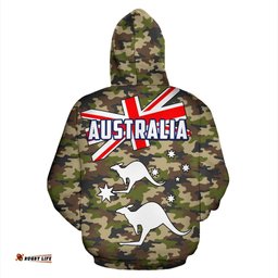 Hoodie Kangaroo Hoodie Camo Unisex