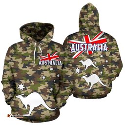 Hoodie Kangaroo Hoodie Camo Unisex