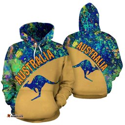 Hoodie Kangaroo Hoodie Australia Opal Unisex