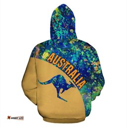 Hoodie Kangaroo Hoodie Australia Opal Unisex