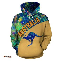 Hoodie Kangaroo Hoodie Australia Opal Unisex