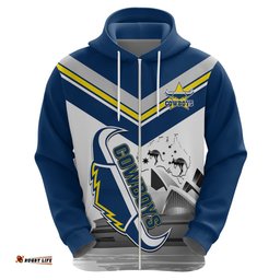 custom australia day cowboys hoodie nrl 2024 sydney opera house with map