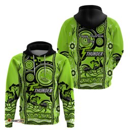 sydney thunder cricket hoodie happy australia day aboriginal art