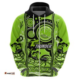 sydney thunder cricket hoodie happy australia day aboriginal art