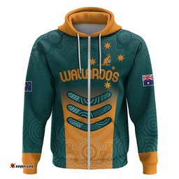 custom wallaroos womens rugby hoodie aboriginal dots art